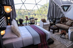 2 bedrooms, desk, bed sheets - Freya Geo Dome Suite at El Mistico Ranch (Nogal)