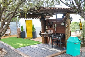 Outdoor dining - Freya Geo Dome Suite at El Mistico Ranch (Nogal)