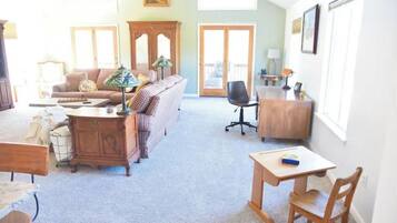 Smart TV, DVD player, books