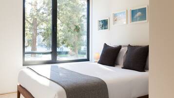 2 bedrooms, iron/ironing board, free internet, bed sheets