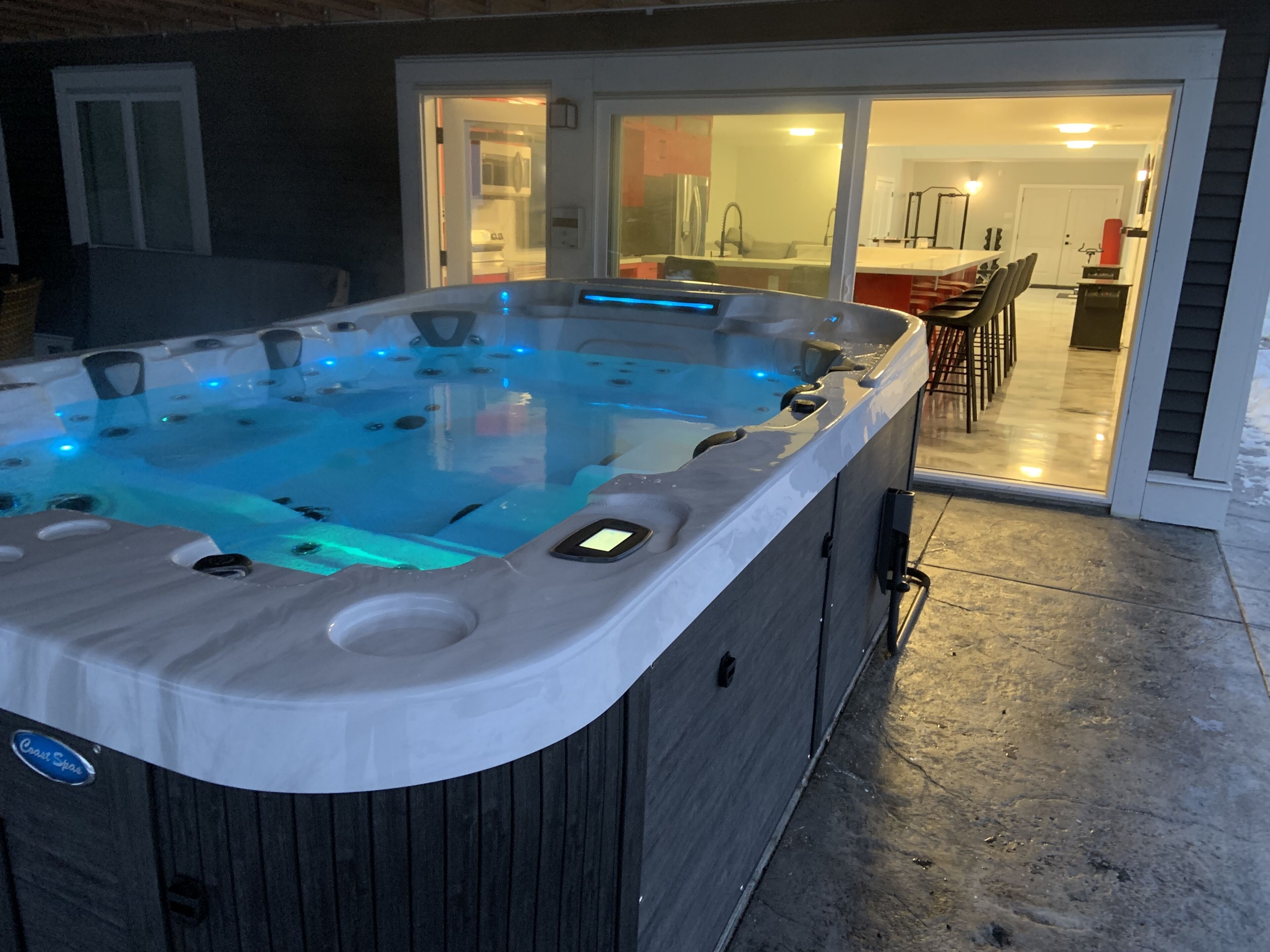 Bain à remous intérieur