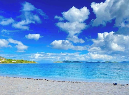 On the beach. Amazing View: 1 Bed/1 Bath Villa on Red Hook strip