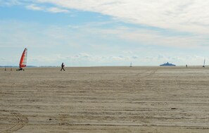 Vlak bij het strand