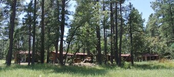 Cabin 6 – Sweethearts Cottage - Indoor Jacuzzi, Fireplace & Porch Swing.
