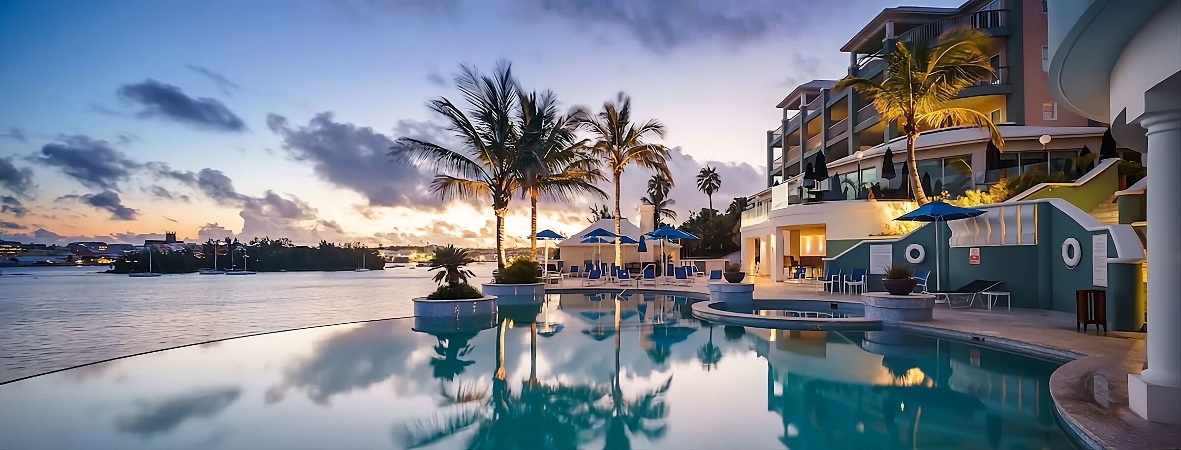 Soak up panoramic waterfront scenery from this stunning resort setting.