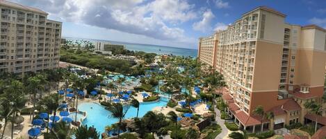 屋外プール、温水プール