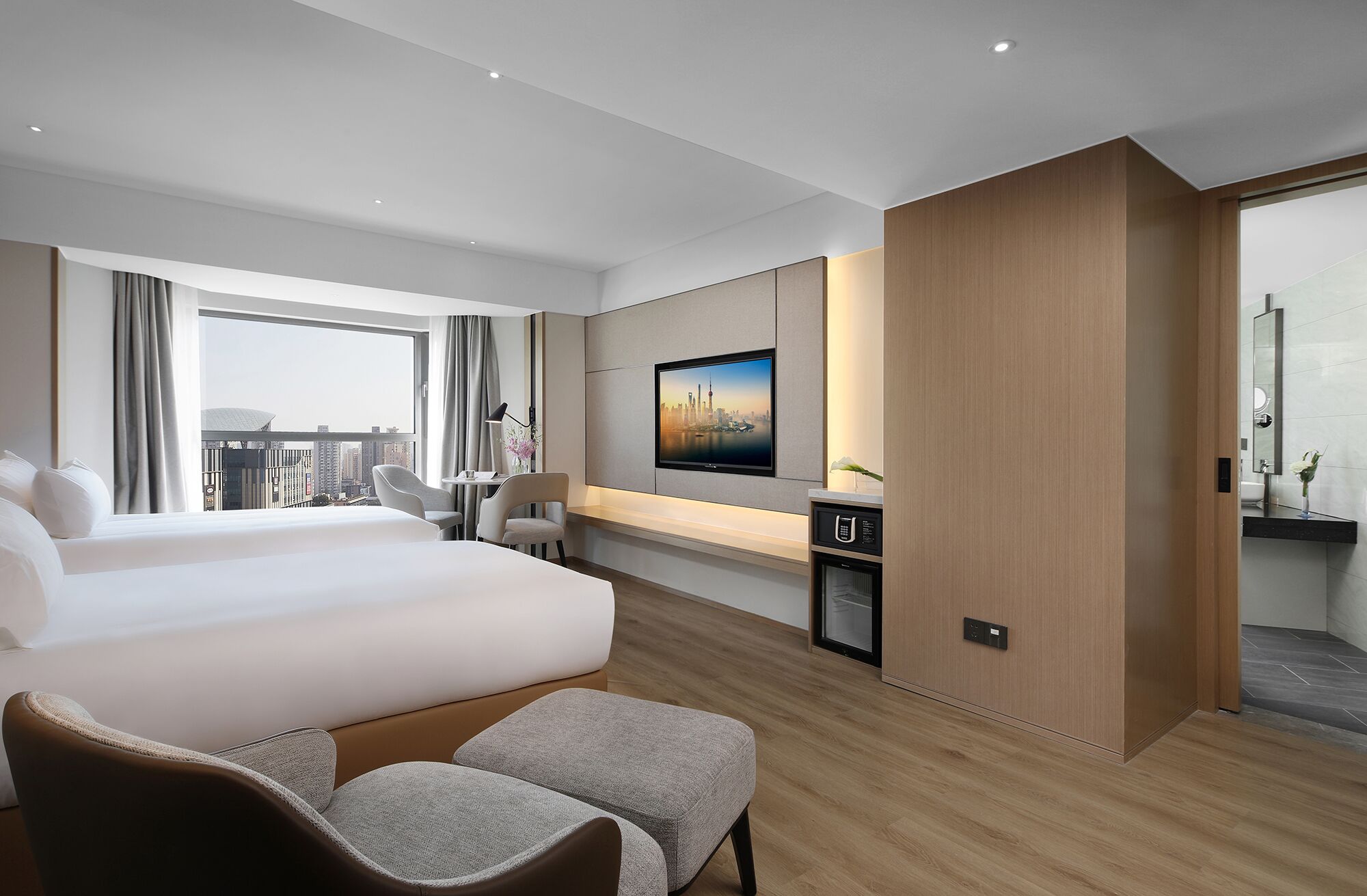 Premium Room, 2 Single Beds | View from room