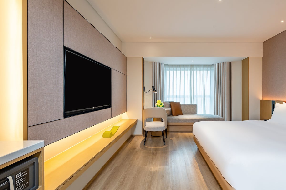 In-room safe, desk, blackout curtains, iron/ironing board