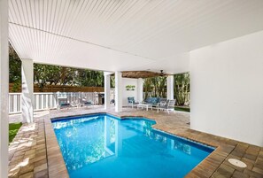 A heated pool