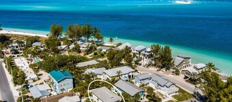 On Point: Across Street from Bean Point Beach, Outdoor Games & Pool by Anna Maria Life