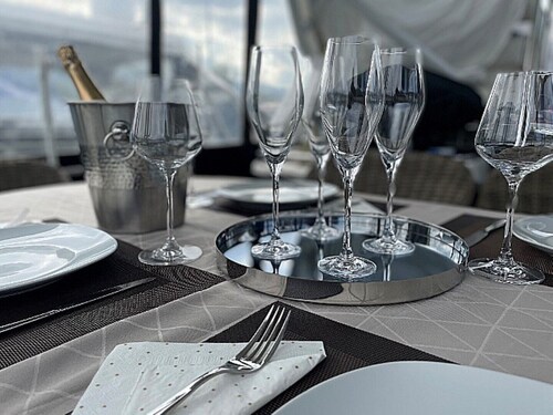 Yacht "Bayliner 45 Fly "Alexandra"" on Lake Zurich/ZH - the party boat