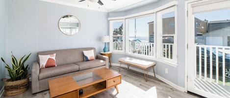 House, Multiple Beds, Patio, Ocean View | Living area | 42-inch flat-screen TV with digital channels, TV