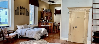 Bank Loft with Original Vault in River Town