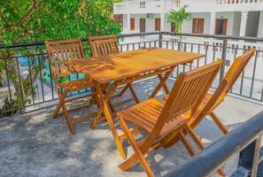 Deluxe-Doppelzimmer zur Einzelnutzung | Blick auf den Innenhof