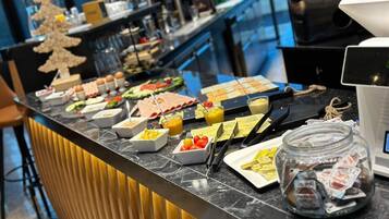 Daily buffet breakfast (EUR 17 per person)