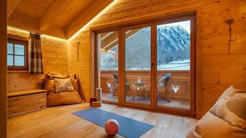 Télévision, cheminée, chaßne hi-fi