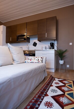 舒适公寓 | 起居区 | 36-英寸电视(配备有线频道)