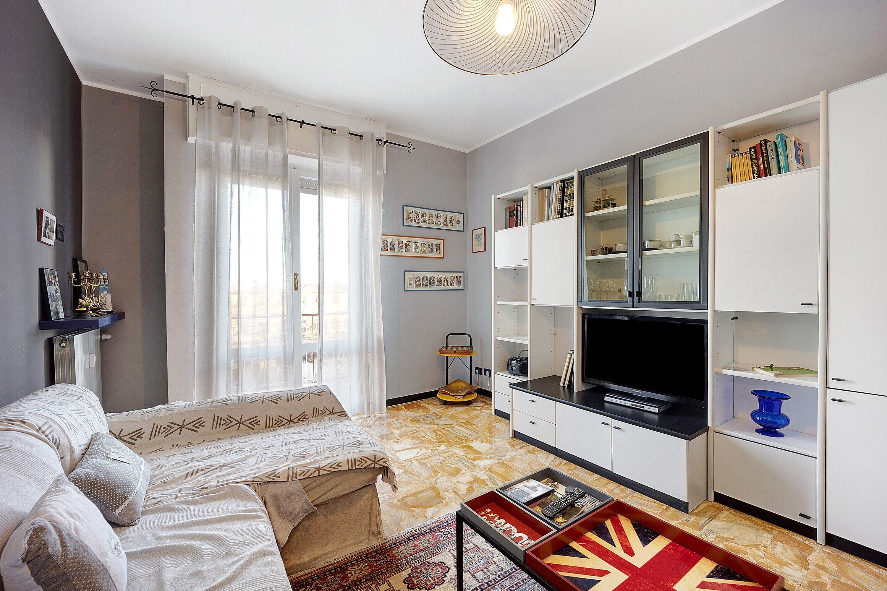 TV, DVD player, stereo