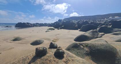 Vacation Home "Mar de Lava Sunrise Fuerteventura" with Sea View, Terrace & Wi-Fi