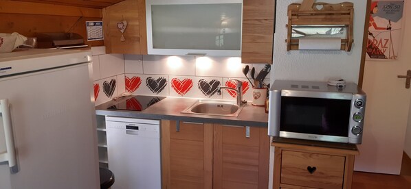 Microwave, oven, stovetop, dishwasher