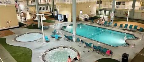 Indoor pool, outdoor pool