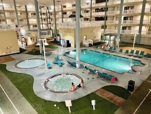 Indoor pool, outdoor pool