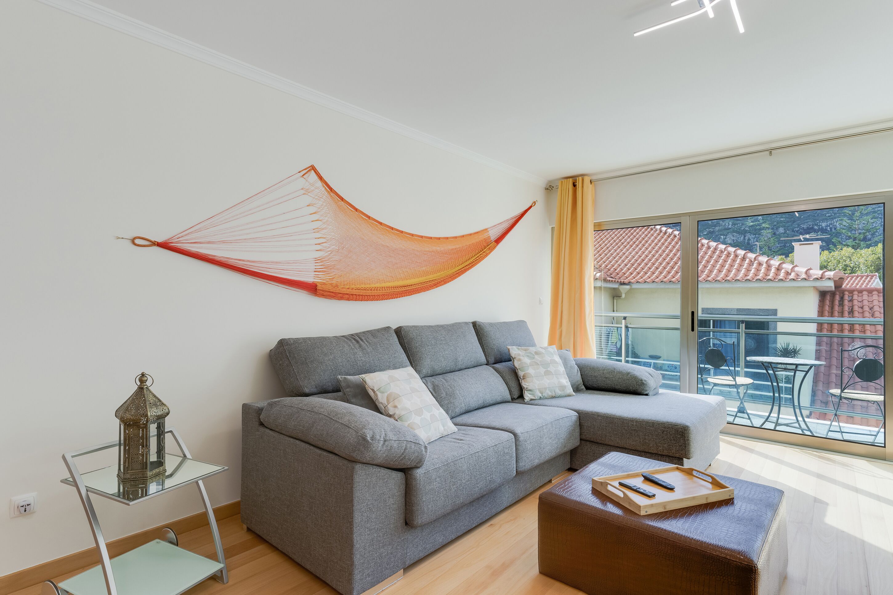 City Apartment | Living area | 52-inch flat-screen TV with cable channels, TV