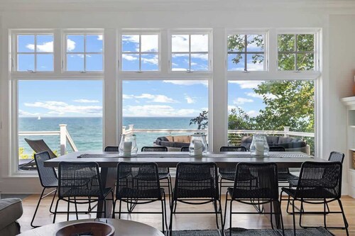 Breathtaking Home on Lake MI w Priv Beach & VIEWS
