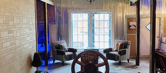 Beautiful Barn inside a cheerful farm