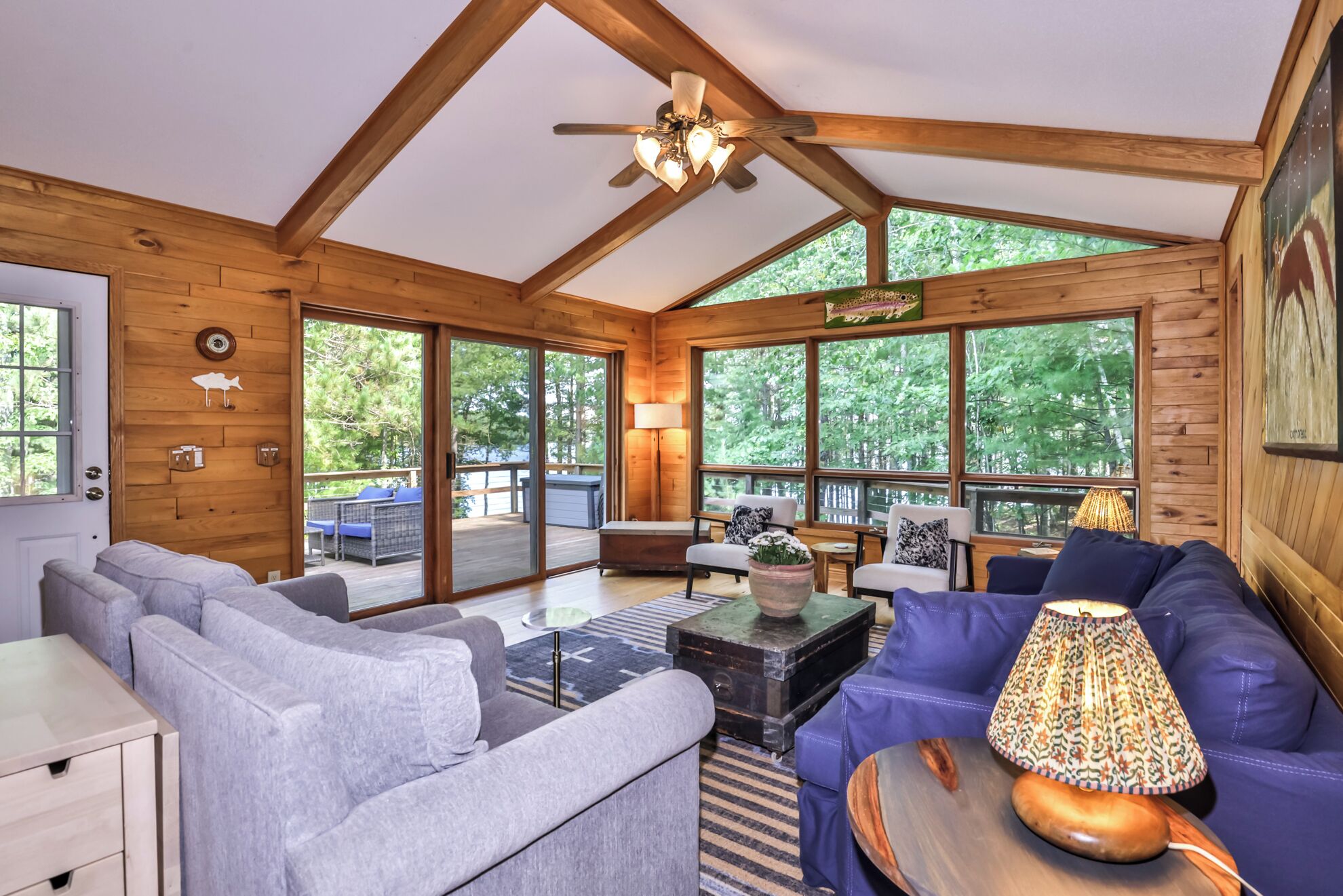 Télévision, cheminée