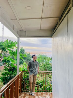 Familie-bungalow | Utsikt fra balkong