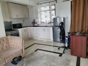 Microondas, horno, placa de cocina, licuadora