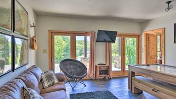 Smart TV, video games, foosball, table tennis