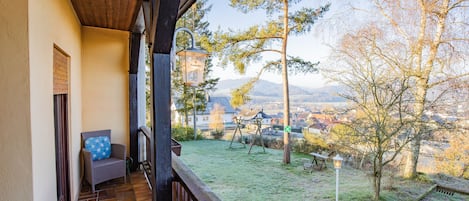 Basic-Einzelzimmer | Blick vom Balkon