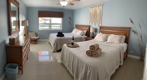 2 bedrooms, in-room safe, iron/ironing board, free WiFi