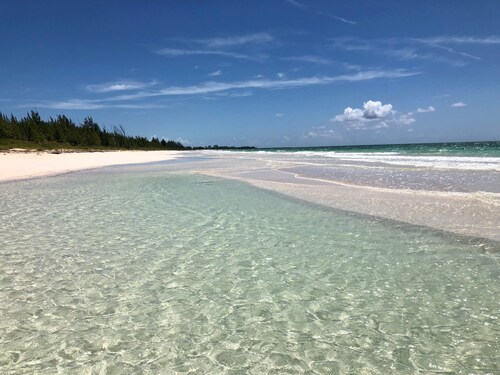 Ground floor condo with private beach.   Pet friendly 