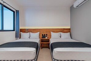 Deluxe Double Room, 2 Double Beds | Egyptian cotton sheets, premium bedding, down comforters