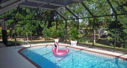 tropical family home with Private pool