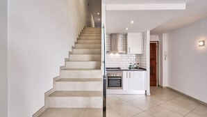 Fridge, microwave, oven, electric kettle