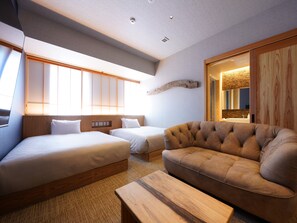 In-room safe, individually furnished, soundproofing, free WiFi - MURE Beppu (Beppu)