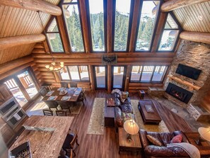 Dining - Discounts! Epic Views, Spectacular Custom Log Cabin w/Hot Tub, Fireplace - Moose Tracks Cabin (Fairplay)