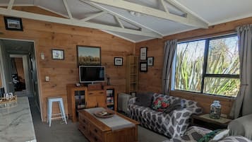 Televisie en een open haard