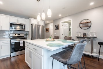 Lower Kitchen-Stainless steel appliances