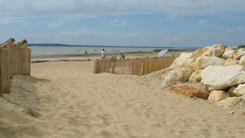 På stranden