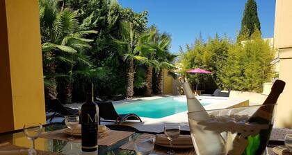 Villa with heated pool between Nîmes, Montpellier and the sea