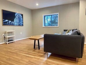 Una Smart TV, una chimenea