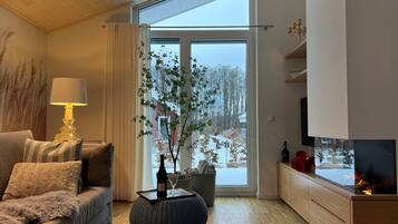 TV connectée, cheminée