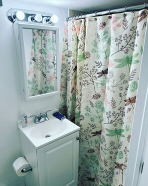 Shower - Cheerful 1 bedroom in a private house 5mins from JFK (Queens)