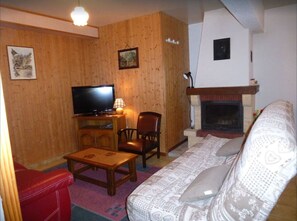 TV, DVD-spiller, bøker og stereoanlegg