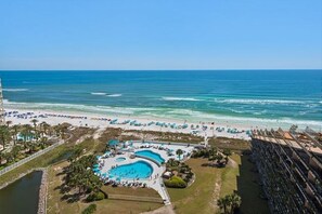 On the beach - Oceanfront Private Terrace with Amazing Views!  (Miramar Beach)